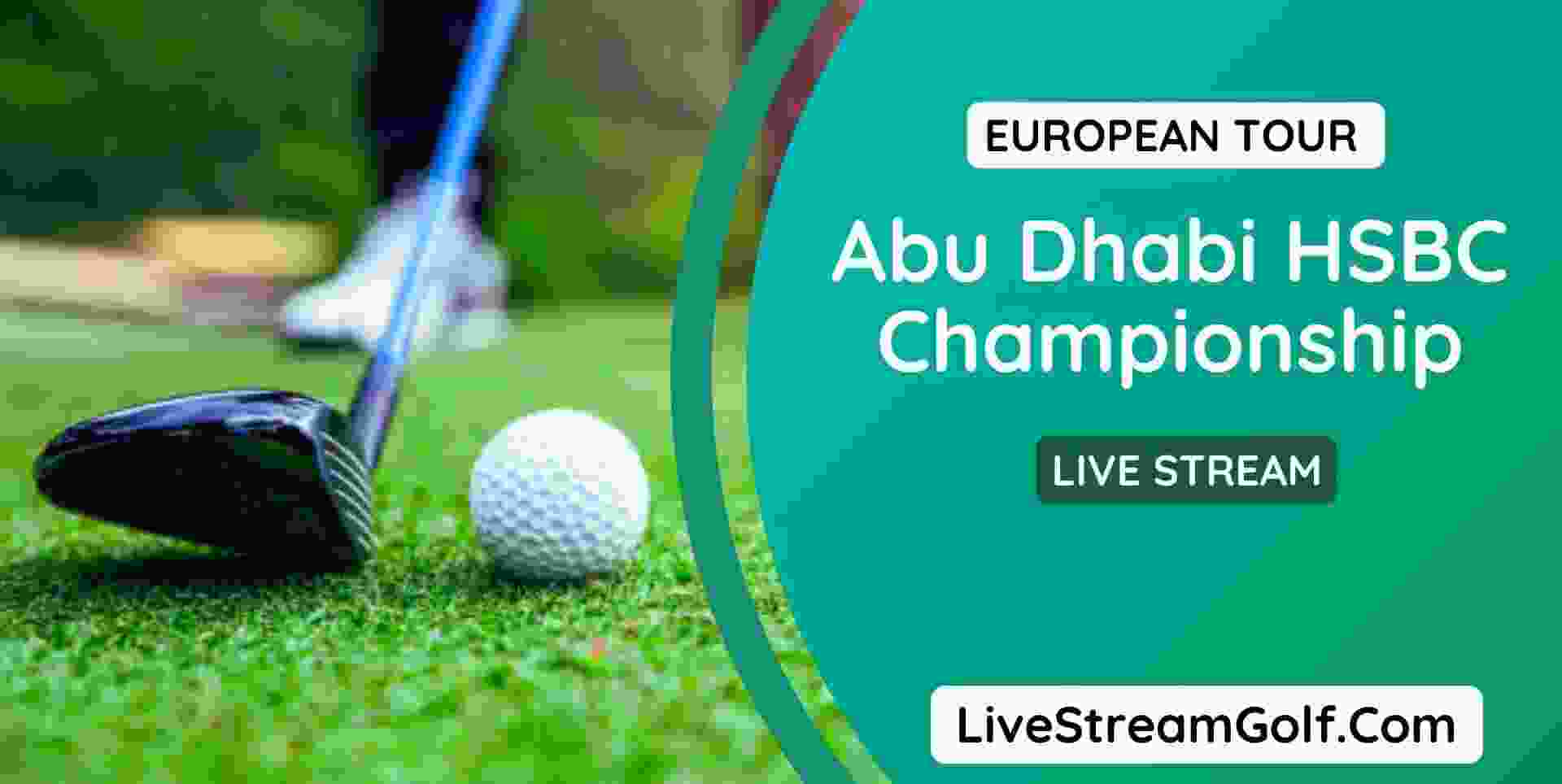 HSBC Championship Abu Dhabi Live Stream